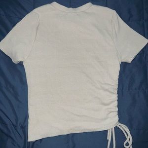 Cream shit with cute side details